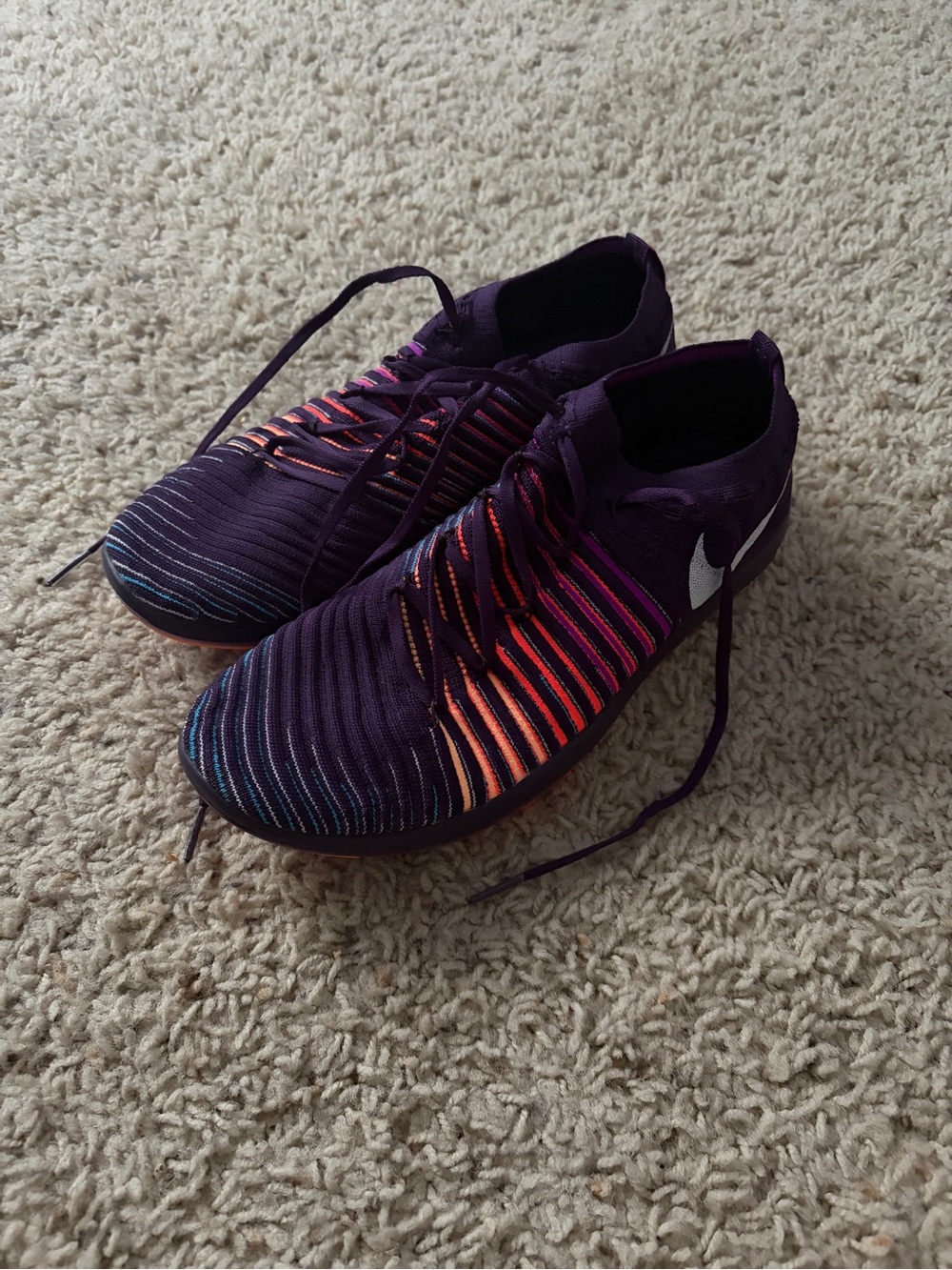 Nike Purple Transform Fly Knit Sneakers Women’s Size 8